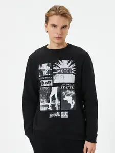 Koton Graphic Printed Cotton Sweatshirt