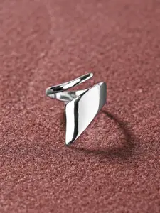 Clara 925 Sterling Silver Rhodium-Plated Finger Ring