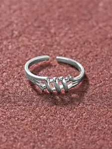 Clara 925 Sterling Silver Rhodium Plated Ring