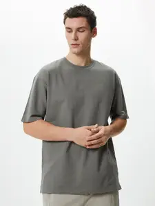 Koton Drop Shoulder Sleeves Pure Cotton T-shirt