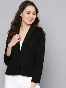 Marie Claire Self Design Single-Breasted Casual Blazer