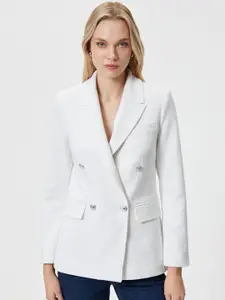 Koton Notched Lapel Double Breasted Blazer