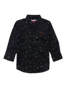 Gini and Jony Boys Geometric Printed Casual Shirt