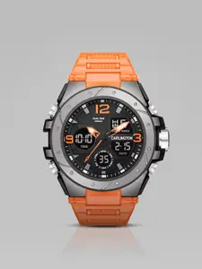 CARLINGTON Men Analogue Chronograph Watch Endurance 9105 Orange