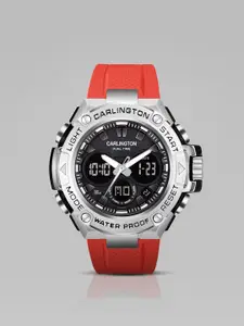 CARLINGTON Men Analogue Chronograph Watch Endurance 9107 Red