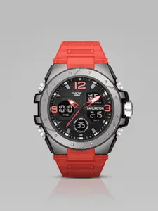 CARLINGTON Men Analogue Chronograph Watch Endurance 9105 Red