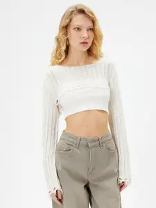 Koton Open Knit Crop Pullover