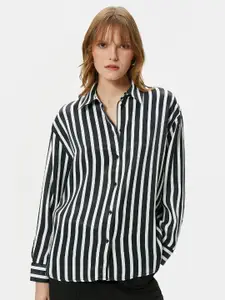 Koton Women Opaque Striped Casual Shirt