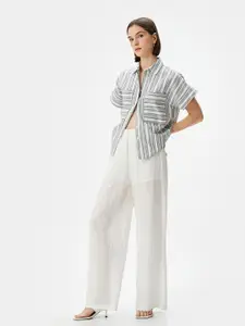Koton Vertical Stripes Casual Shirt