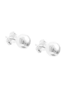 Abhooshan 925 Silver Ball Stud Earrings