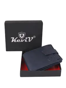 Keviv Textured Leather Two Fold Wallet