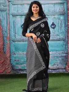 JALTHER Pure Cotton Block Print Saree