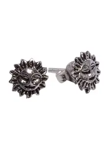 Abhooshan Sterling Silver Contemporary Studs Earrings