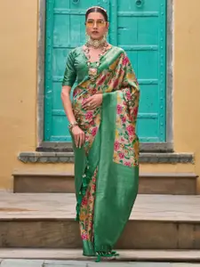 LeeliPeeri Designer Floral Zari Silk Cotton Designer Saree