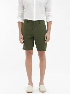 RARE RABBIT Men Pinto-1 Knee Length Mid Rise Cotton Shorts