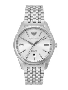 Emporio Armani Men Textured Dial & Analogue Automatic Motion Watch AR60076