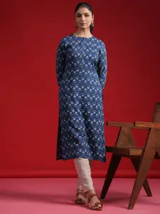Indo Era Ethnic Motif Printed Straight Kurta