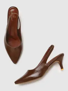 Marc Loire Pointed Toe Kitten Pumps