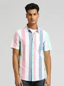 Pepe Jeans Vertical Striped Pure Cotton Casual Shirt