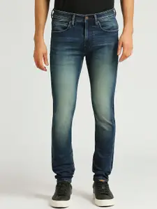 Pepe Jeans Men Skinny Fit Clean Look Heavy Fade Whiskers Stretchable Jeans