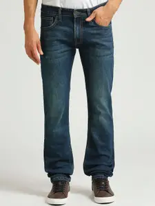 Pepe Jeans Men Slim Fit Mildly Distressed Light Fade Stretchable Jeans