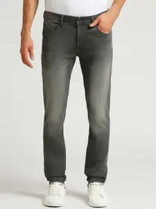 Pepe Jeans Men Tapered Fit Low-Rise Heavy Fade Stretchable Jeans