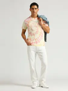 Pepe Jeans Printed Round Neck Pure Cotton Slim Fit T-shirt