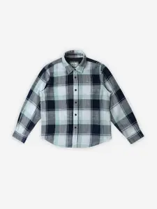 Pepe Jeans Boys Tartan Checked Pure Cotton Casual Shirt