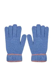 BAESD Men Full Finger Woolen Winter Gloves