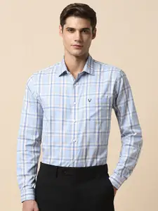 Allen Solly Slim Fit Checked Pure Cotton Formal Shirt
