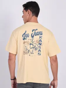 Lee Men Printed Crew Neck Oversized Fit Tshirt