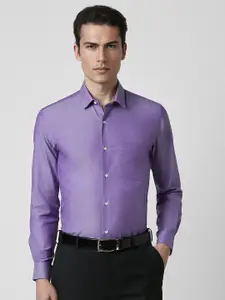 Peter England Regular Fit Spread Collar Cotton Formal Shirt