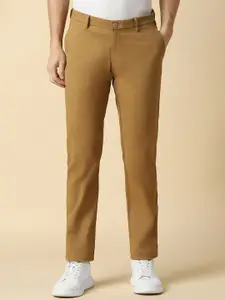 Allen Solly Men Slim Fit Mid-Rise Plain Regular Trousers