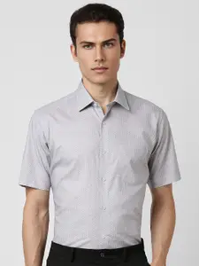 Van Heusen Regular Fit Micro Ditsy Printed Cotton Formal Shirt