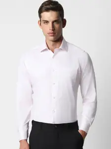 Van Heusen Grid Tattersall Checks Spread Collar Long Sleeves Opaque Checked Formal Shirt