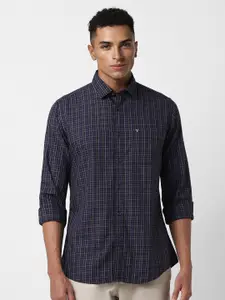 Van Heusen Sport Slim Fit Cotton Checked Casual Shirt