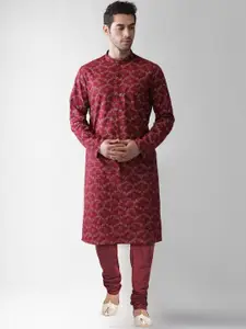 KISAH Men Ethnic Motifs Printed Straight Kurta