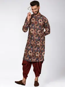 KISAH Men Printed  Regular Fit Abstract Print Kurta