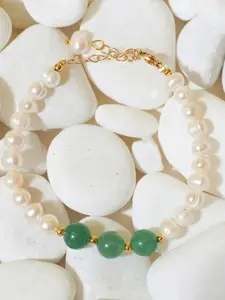 SALTY Pearl Beaded Elasticated Bracelet