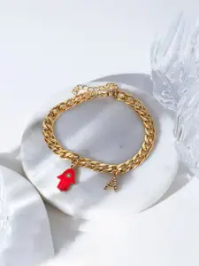 SALTY Women Gold-Plated Charm Bracelet