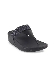 fitflop Textured Open Toe Leather Comfort Heels