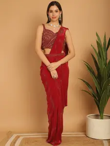 Grancy Embellished Ready to Wear Leheriya Saree