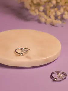 SALTY Artificial Stones-Studded Royal Affair Adjustable Finger Ring