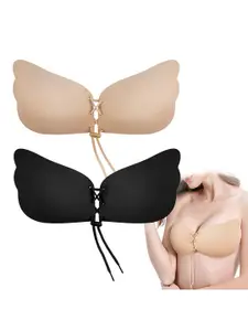 BRACHY Pack Of 2 Adhesive Backless Stick On Bra With All Day Comfort