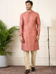 TheEthnic.Co Ethnic Motifs Woven Design Kurta With Trousers