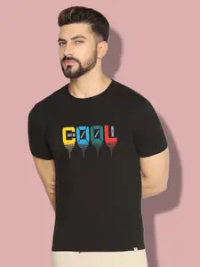 Elibolz Typography Printed Cotton T-shirt