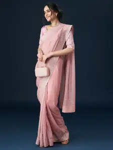 kasee Embellished Embroidered Organza Sequinned Saree