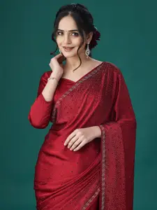 kasee Embellished Satin Saree