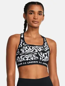 UNDER ARMOUR Mid Crossback Printed Sports Bra