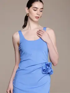 bebe Corsage Detailed Sheath Dress